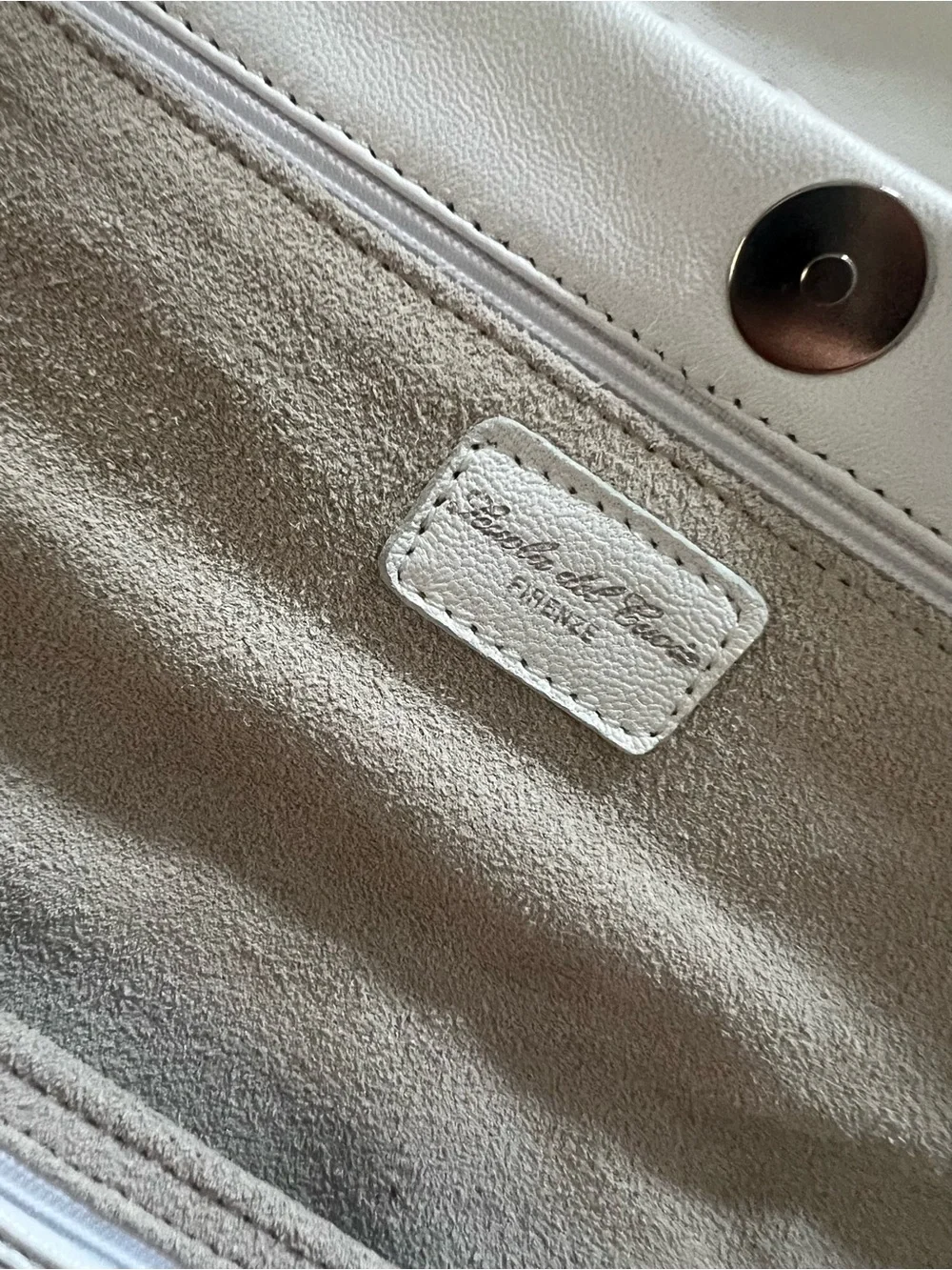 Intrecciato White Clutch